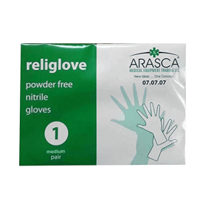 Religlove Nitrile Powder Free Gloves Pair- Medium
