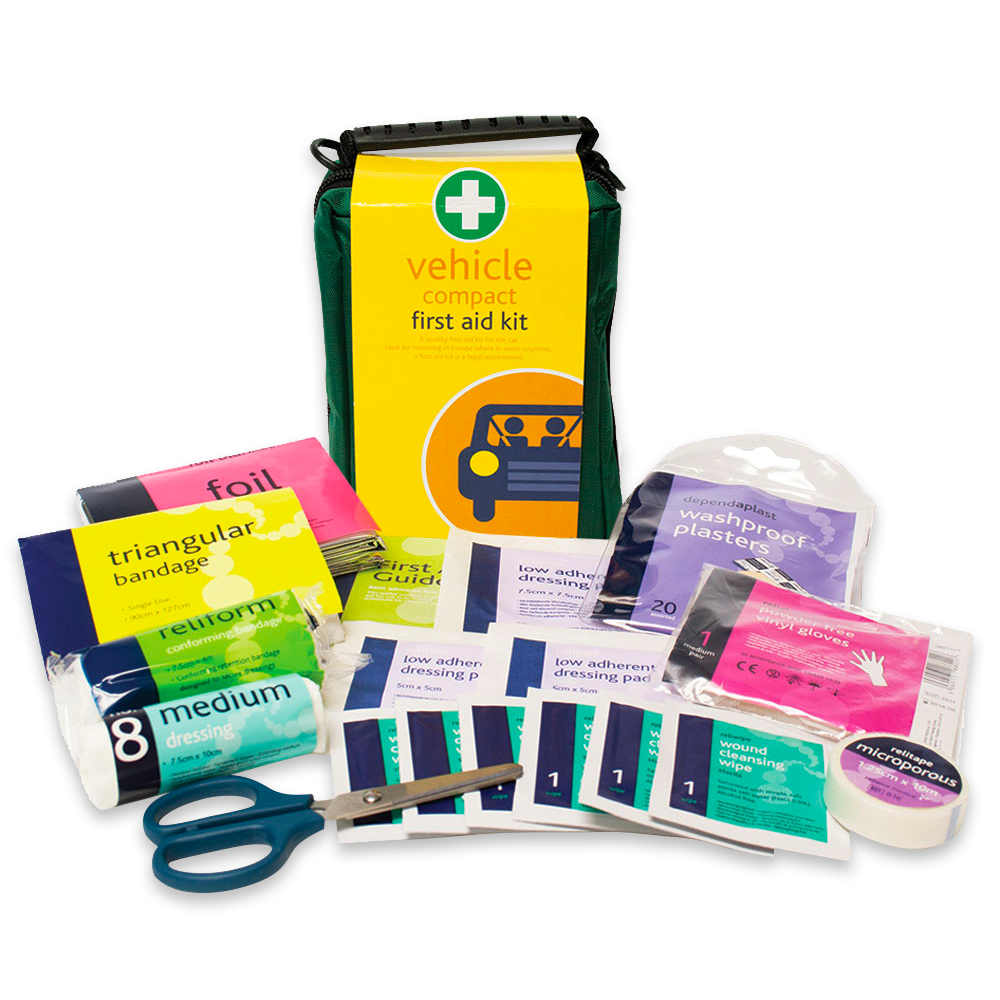 Compact Vehicle First Aid Kit in Helsinki Bag