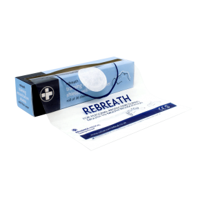 Rebreath Training Resuscitation Face Shields with Filter Paper Roll of 36