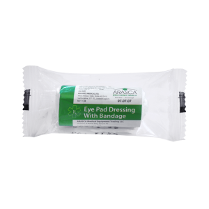 Eye pad Dressing No.16 with bandage sterile flow wrapped