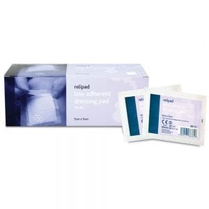 Relipad Low Adherent Dressing pad 5cmx5cm - Single381k