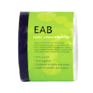 Elastic Adhesive Bandage,White 5 cm x 4.5m