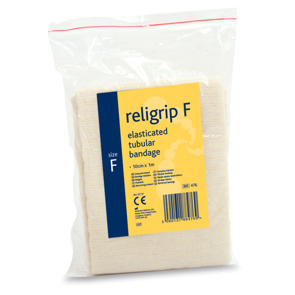 Religrip Elasticated Tubular Bandage Size F 1m476