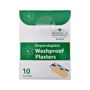 Dependaplast washproof plasters assorted wallet of 10
