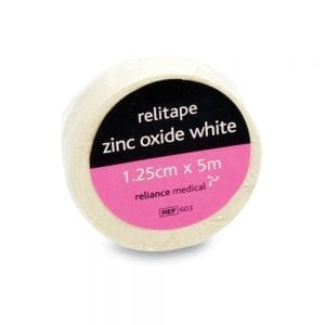 Relitape Zinc Oxide Plaster Tape 5cm x 5m605