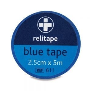 Relitape washproof blue tape 2.5cm x 5m611