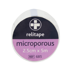 Relitape Microporous Tape 2.5cm x 5m