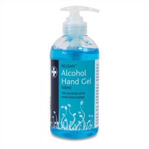 Relisan alcohol hand sanitiser gel 500ml