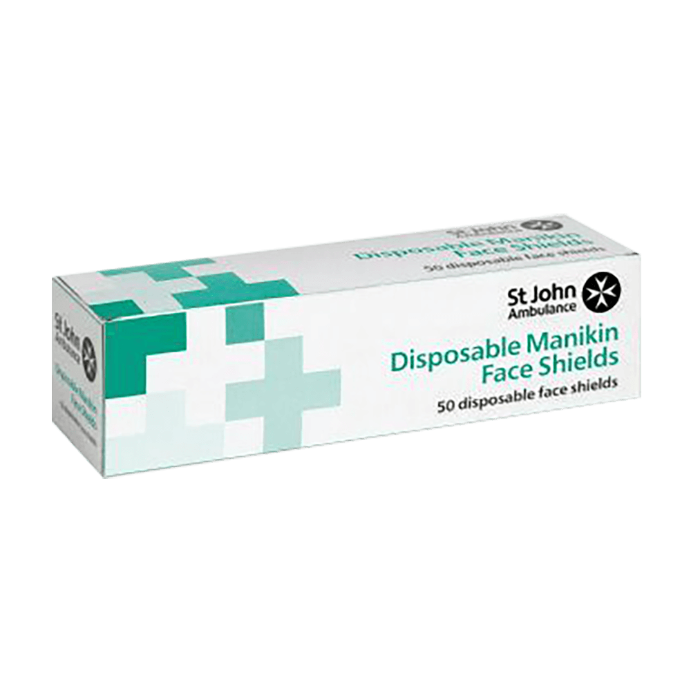 SJA disposable manikin face shields roll of 50