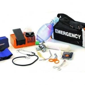 Emergency complete with empty oxygen cylinderCB08000 A