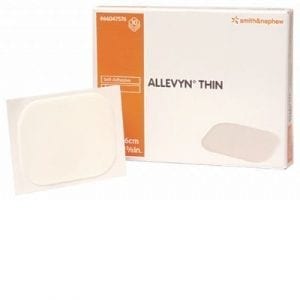 Allevyn thin dressing 5x6cm pk 10F10953