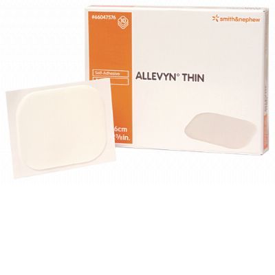 Allevyn thin dressing 5x6cm pk 10F10953