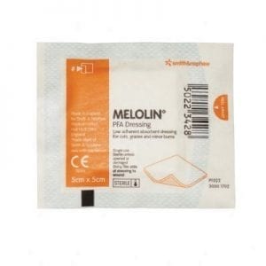 Melolin 5x5cm pk 5F11816