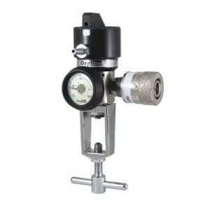 Oxygen regulator with BS self sealing valveF60029