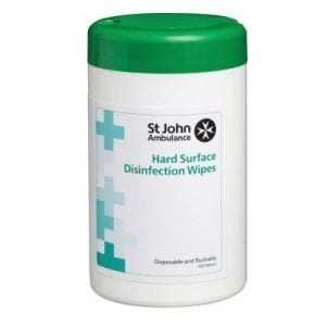 SJA hard surface wipes pk100F78045