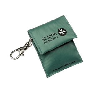Face shield keyring sjas branded