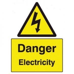 Danger Electricity SignF90443