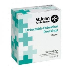 Finger extension dressings - waterproof detectable blue colourF90871