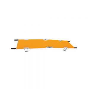 Foldable Stretcher with two quick release restraints
