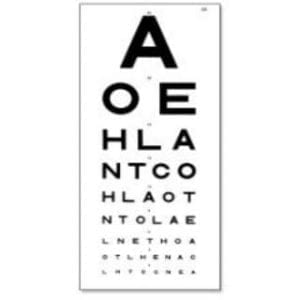 6 Meters AOE Eye Test ChartTR/917