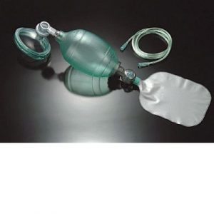 Disposable resuscitator bag valve+mask large adult