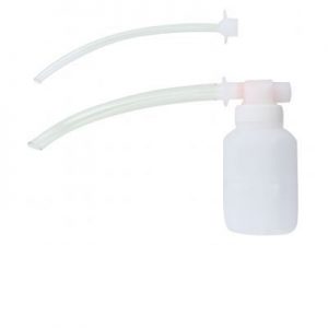 Spare collection jar with two soft catheters 18 fg and 36fg