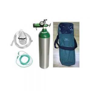 D Size Cylinder 2.8L, Pin Index Regulator, oxygen mask & tubing and Carry Bag