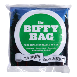 Biffy Bag Pocket Size Disposable Toilet, Classic (Pack 100)