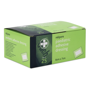 Paediatric ‘Ouch’ Adhesive Dressings,Non Woven 6cm X 7cm, Box of 25