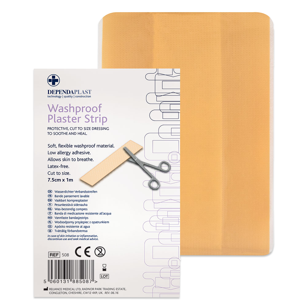 Dependaplast Washproof Dressing Strips 7.5cm x 1m