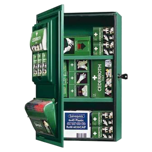 Cederroth Metal First Aid Cabinet - Fully Kitted