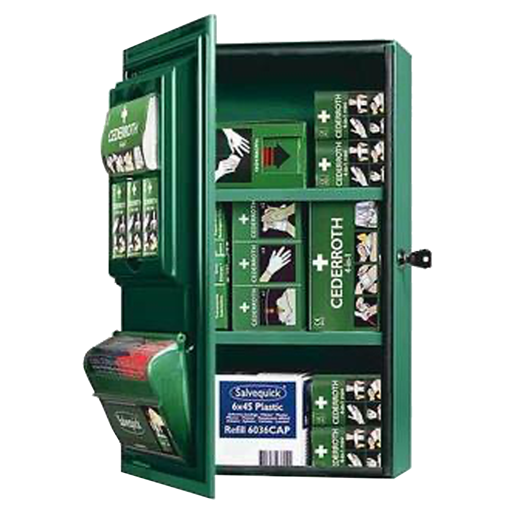 Cederroth Metal First Aid Cabinet - Fully Kitted